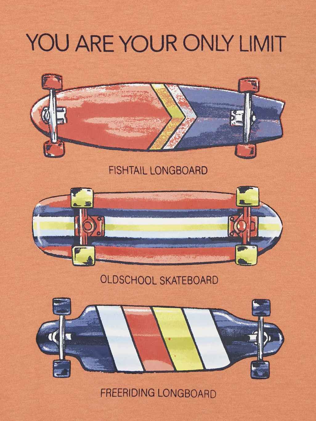 T-shirt skateboards Damasco    (Laranja Outono)  para Menino - Mayoral