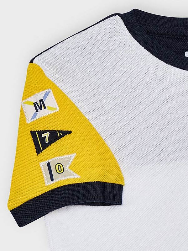 Camiseta combinada Sol        (Amarelo)  para Menino - Mayoral