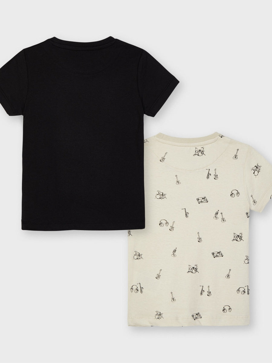 Set 2 T-shirts "sound" Vinilo     (Cinza Escuro)  para Menino - Mayoral