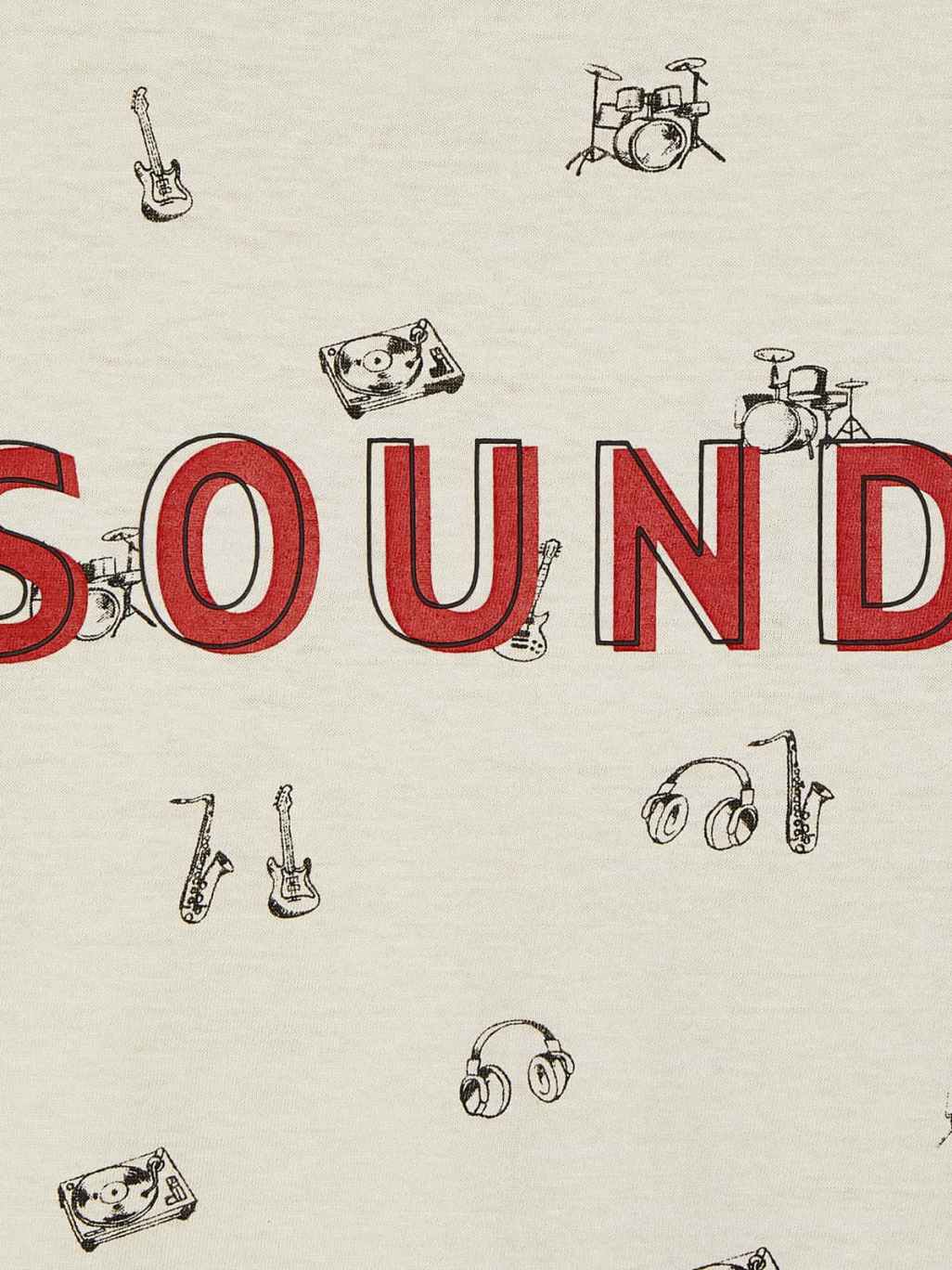 Set 2 T-shirts "sound" Vinilo     (Cinza Escuro)  para Menino - Mayoral