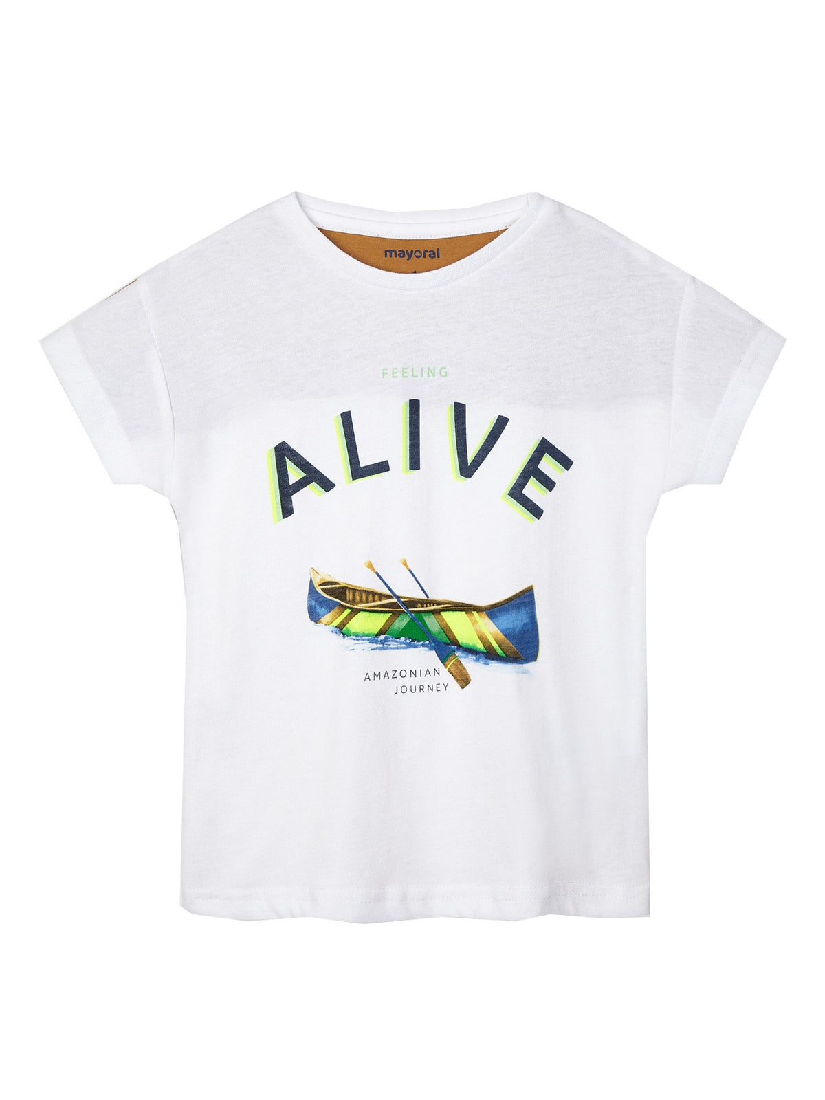 T ´shirt "alive" Teka       (Castanho Claro)  para Menino - Mayoral