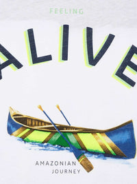 T ´shirt "alive" Teka       (Castanho Claro)  para Menino - Mayoral