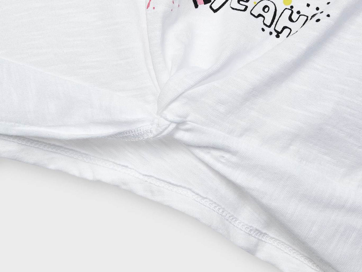 camiseta m/curta nó Branco     (Branco)  para Menina - Mayoral