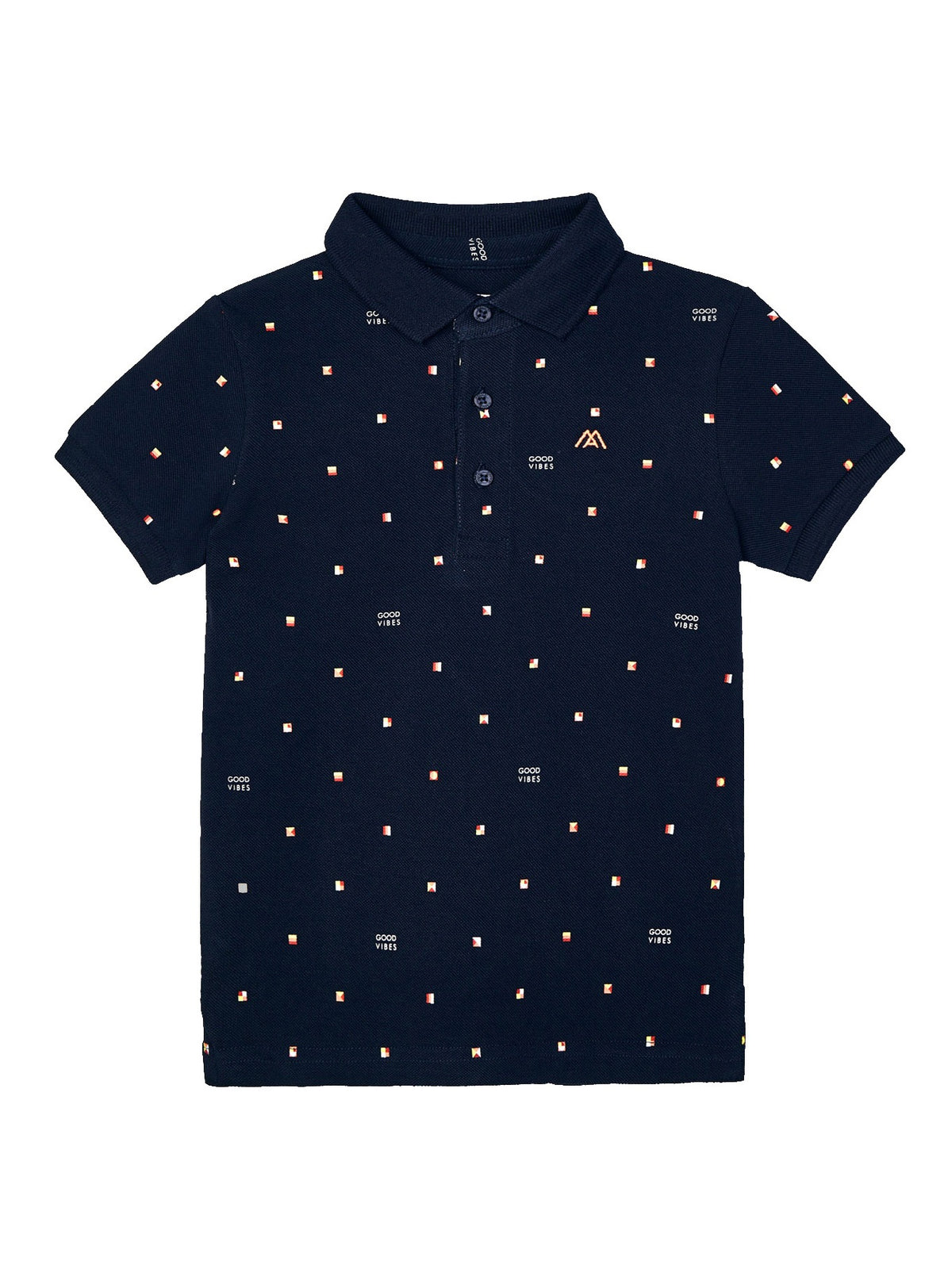 Polo m/curta estampada Marinho    (Marinho)  para Menino - Mayoral