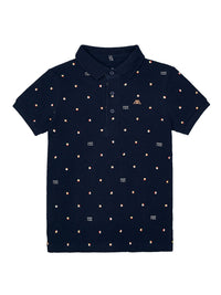 Polo m/curta estampada Marinho    (Marinho)  para Menino - Mayoral
