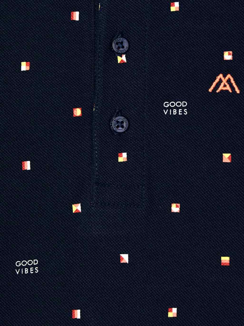 Polo m/curta estampada Marinho    (Marinho)  para Menino - Mayoral