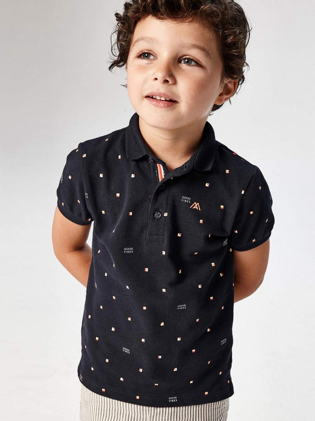 Polo m/curta estampada Marinho    (Marinho)  para Menino - Mayoral