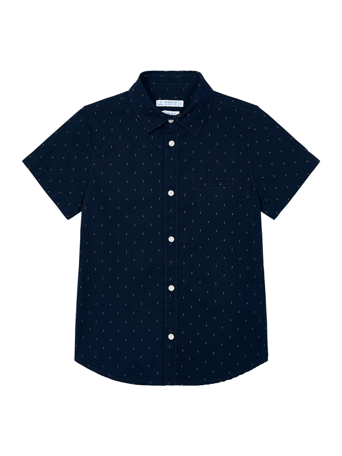 Camisa m/curta microestamp. Marinho    (Marinho)  para Menino - Mayoral