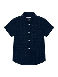 Camisa m/curta microestamp. Marinho    (Marinho)  para Menino - Mayoral
