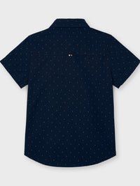 Camisa m/curta microestamp. Marinho    (Marinho)  para Menino - Mayoral