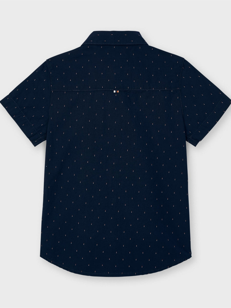 Camisa m/curta microestamp. Marinho    (Marinho)  para Menino - Mayoral