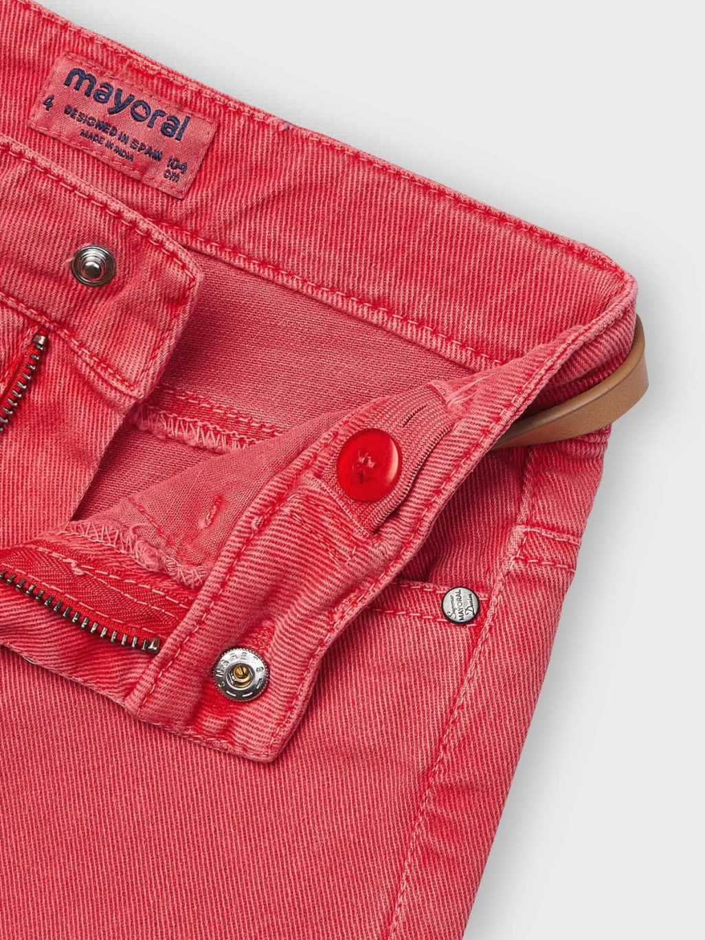 Calça ciclista sarja Coral      (Vermelho)  para Menina - Mayoral