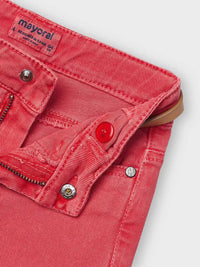 Calça ciclista sarja Coral      (Vermelho)  para Menina - Mayoral