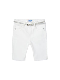 Calça ciclista sarja Branco     (Branco)  para Menina - Mayoral