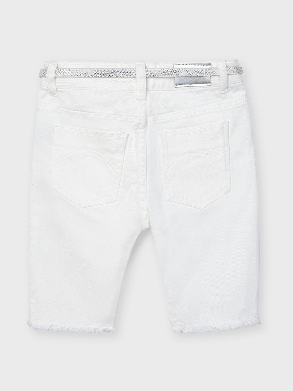 Calça ciclista sarja Branco     (Branco)  para Menina - Mayoral