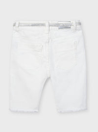 Calça ciclista sarja Branco     (Branco)  para Menina - Mayoral