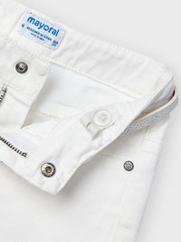 Calça ciclista sarja Branco     (Branco)  para Menina - Mayoral