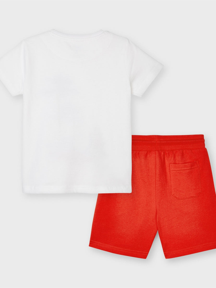 Conj. malha 2 camisetas Cyber red  (Vermelho)  para Menino - Mayoral