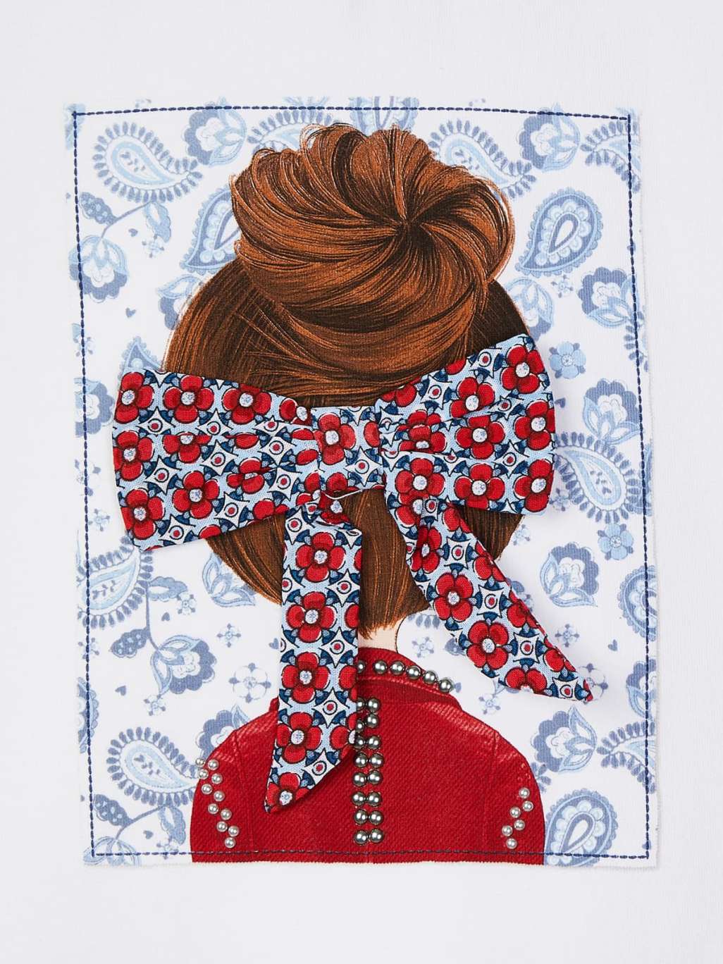 Conj. leggings boneca laço Papoila    (Vermelho)  para Menina - Mayoral