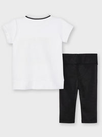 Conj. leggings brilho Preto      (Preto)  para Menina - Mayoral