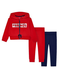 Fato de treino 2 calças Papoila    (Vermelho)  para Menina - Mayoral