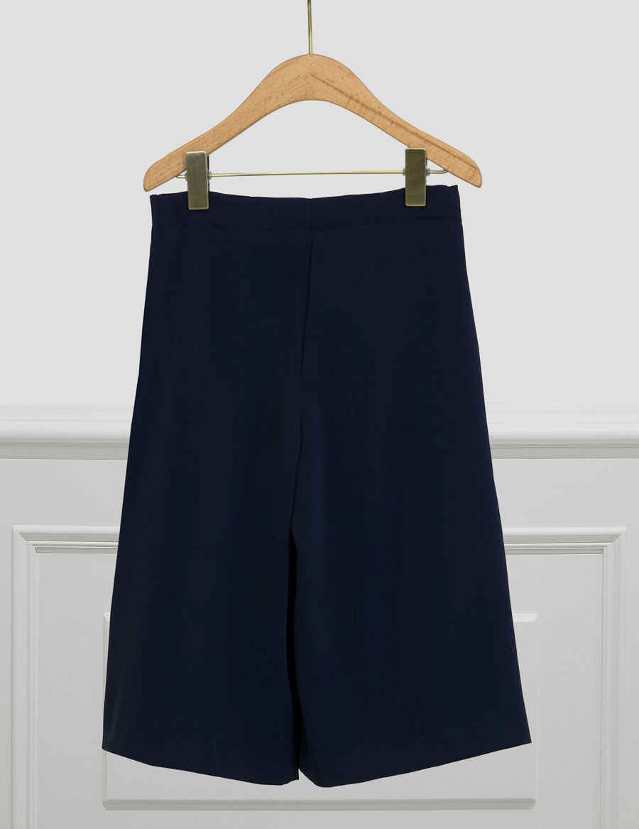 Calça larga crepe Marinho    (Marinho)  para Menina - Abel & Lula