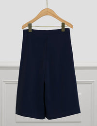 Calça larga crepe Marinho    (Marinho)  para Menina - Abel & Lula