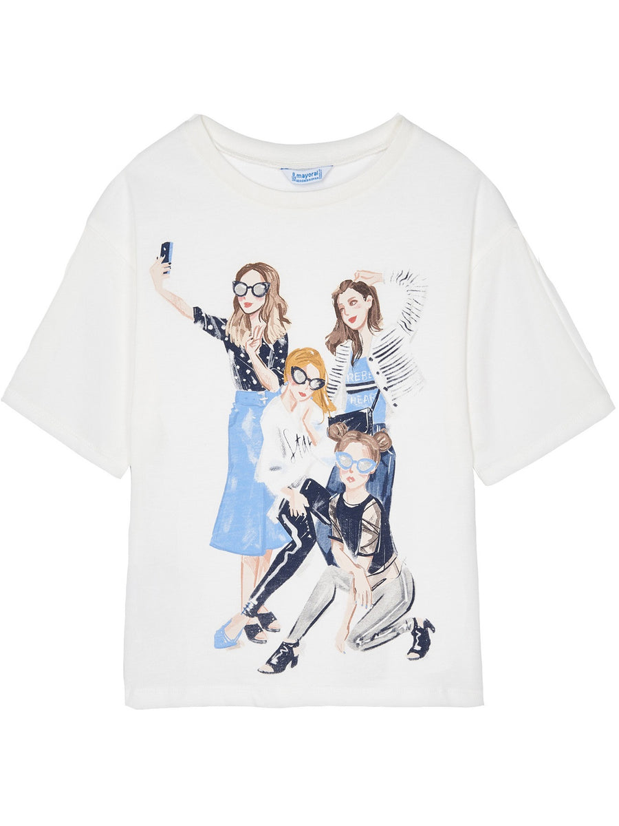 Blusa meninas Crú-marinh (Marinho)  para Menina - Mayoral