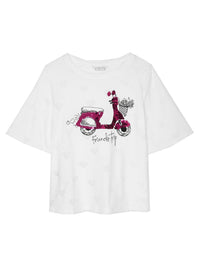 Blusa devore lantejoulas Branco     (Branco)  para Menina - Mayoral