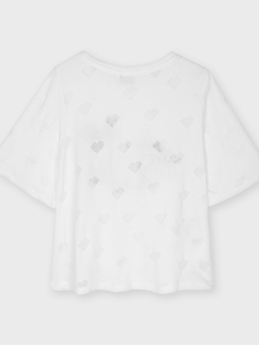 Blusa devore lantejoulas Branco     (Branco)  para Menina - Mayoral