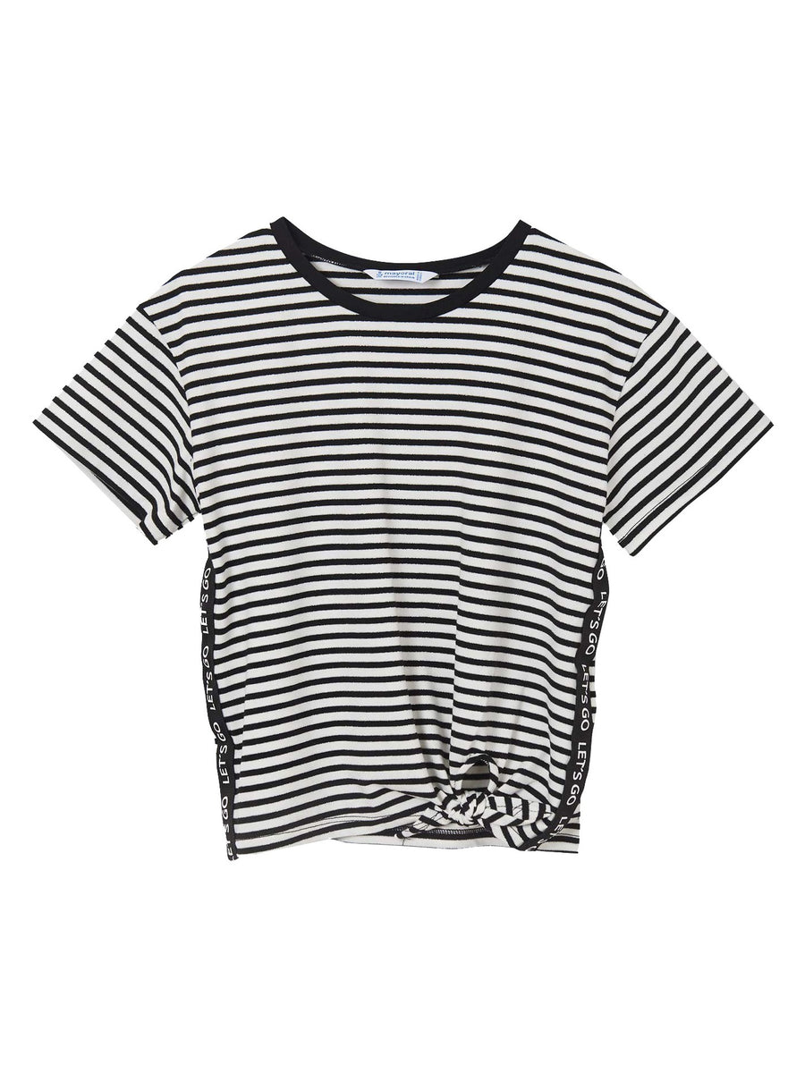 camiseta m/curta nó Preto      (Preto)  para Menina - Mayoral