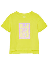 Camiseta m/cta gráfica Limão      (Amarelo)  para Menina - Mayoral