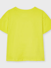 Camiseta m/cta gráfica Limão      (Amarelo)  para Menina - Mayoral