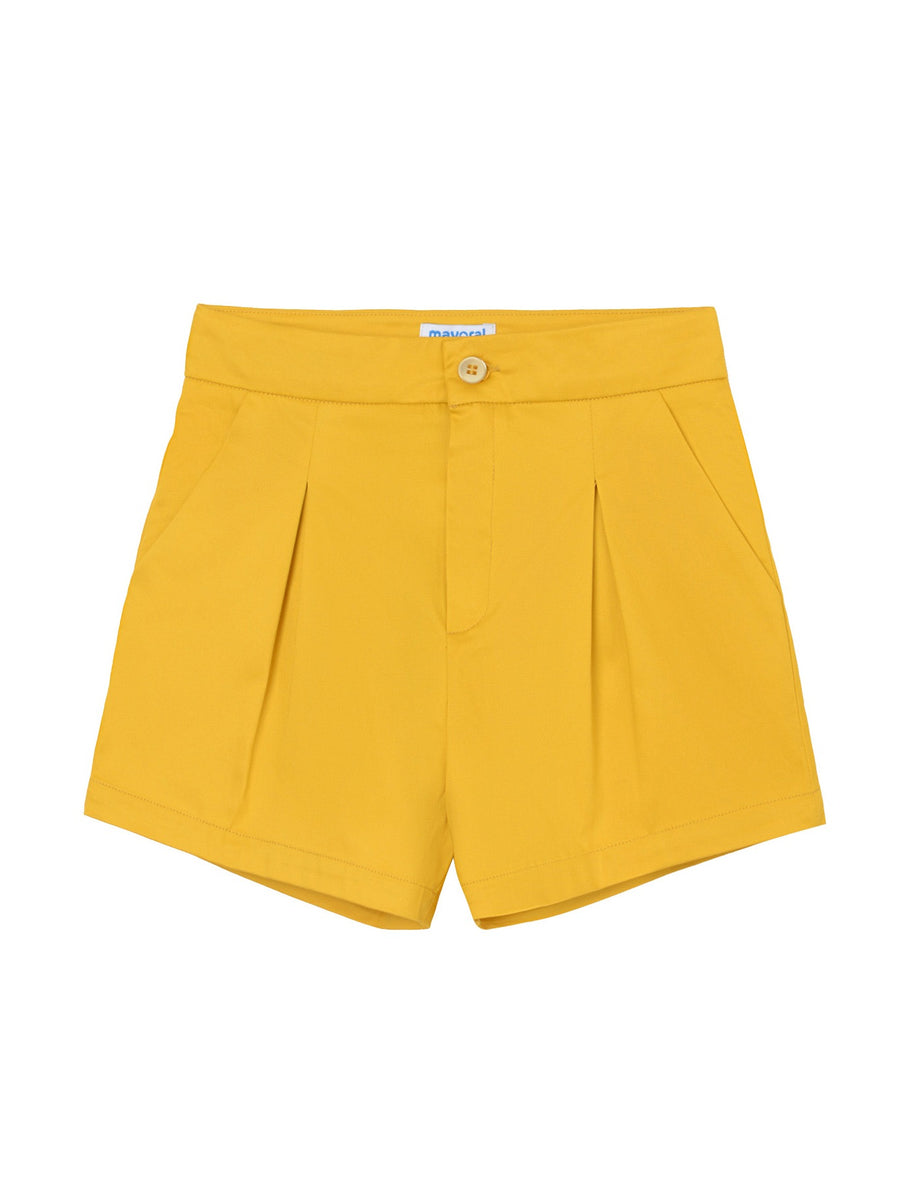 Calção saten Mostarda   (Amarelo)  para Menina - Mayoral