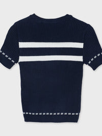 Jersey m/curta Marinho    (Marinho)  para Menina - Mayoral