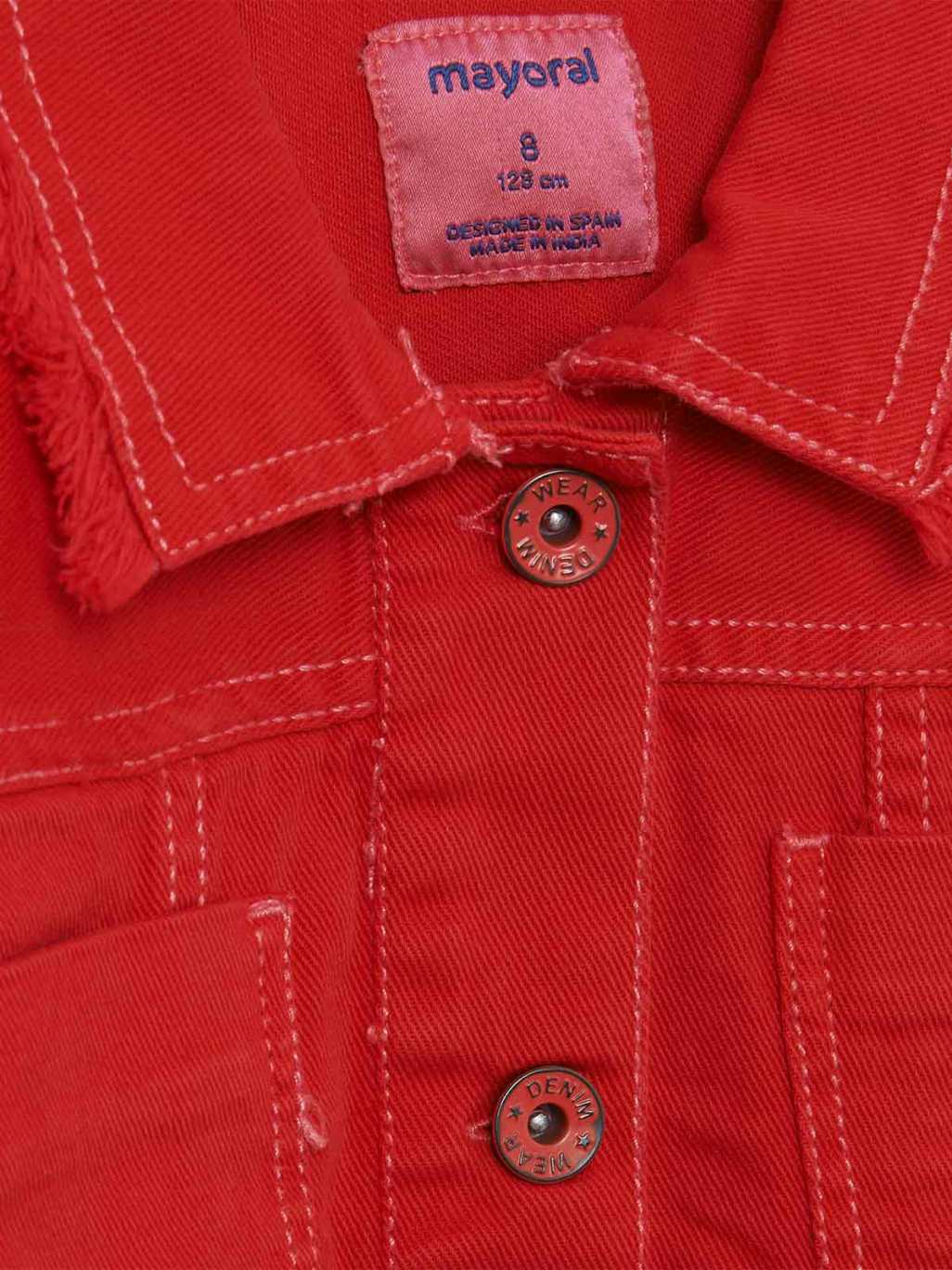 Blusão sarja Papoila    (Vermelho)  para Menina - Mayoral