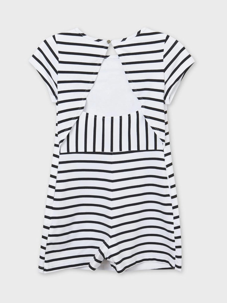 Vestido riscas bonecas Preto      (Preto)  para Menina - Mayoral