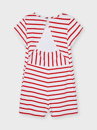 Vestido riscas bonecas Papoila    (Vermelho)  para Menina - Mayoral