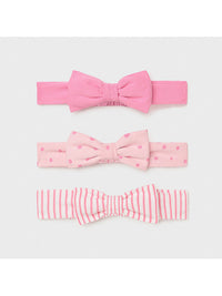 Set 3 bandoletes Marmelada  (Rosa Velho)  para Bebé Menina - Mayoral