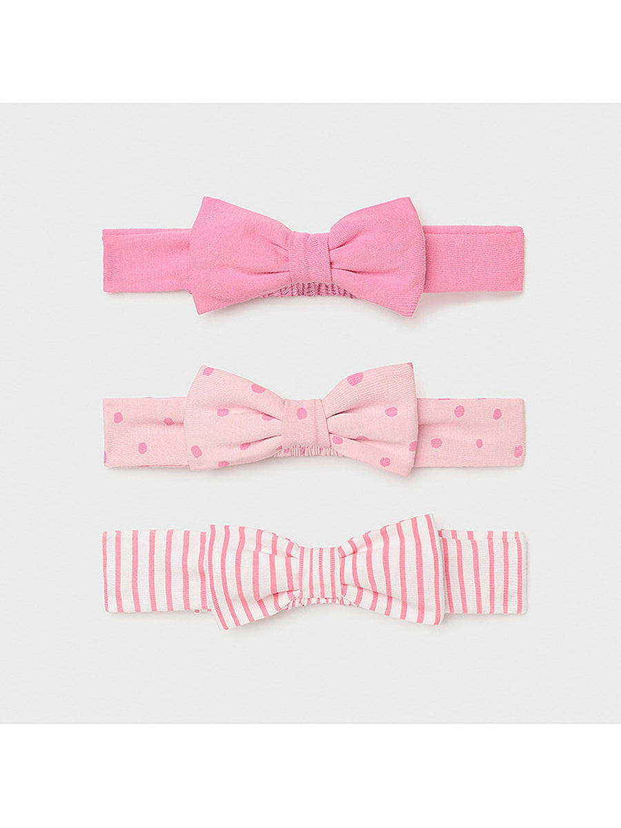 Set 3 bandoletes Marmelada  (Rosa Velho)  para Bebé Menina - Mayoral