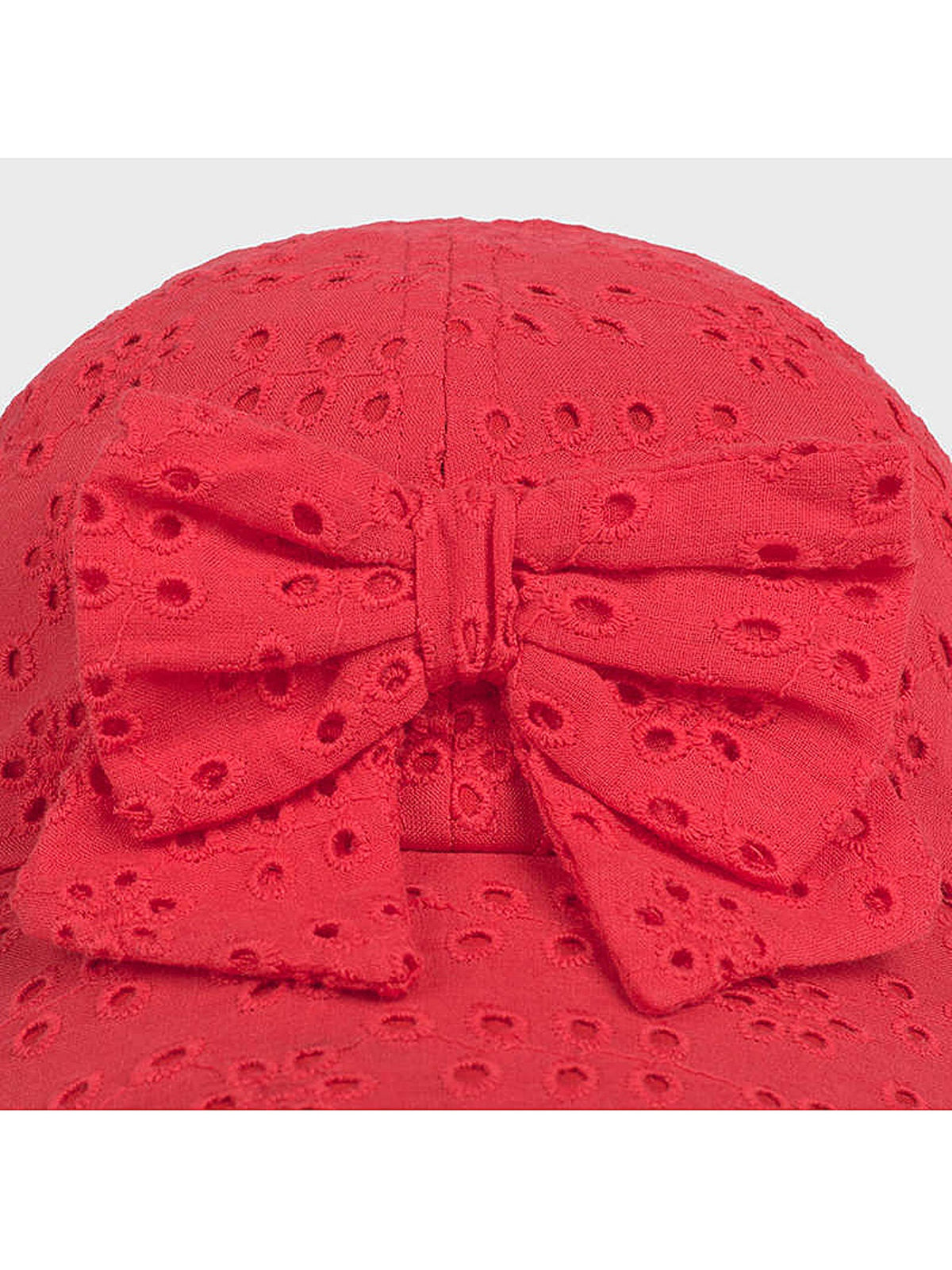 Chapéu rendado Papoila    (Vermelho)  para Bebé Menina - Mayoral