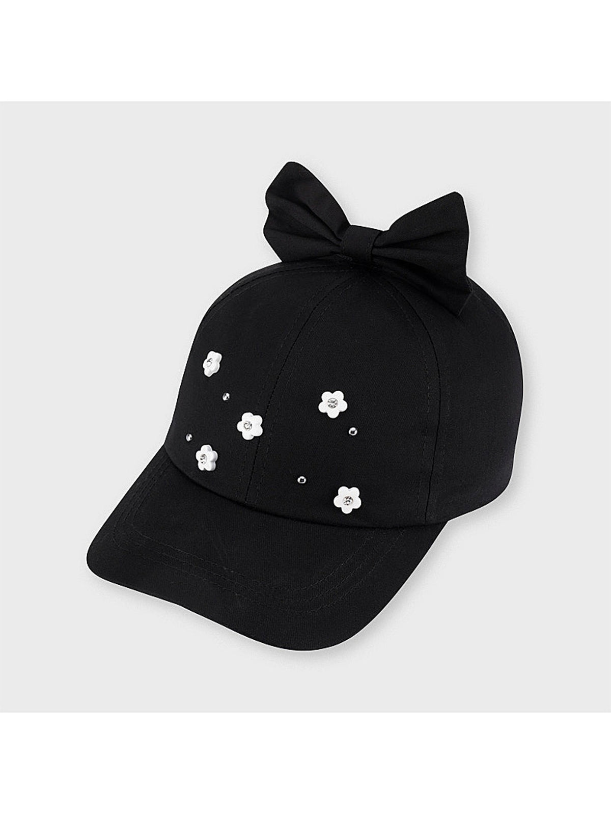 Chapéu flor aplicação Preto      (Preto)  para Menina - Mayoral