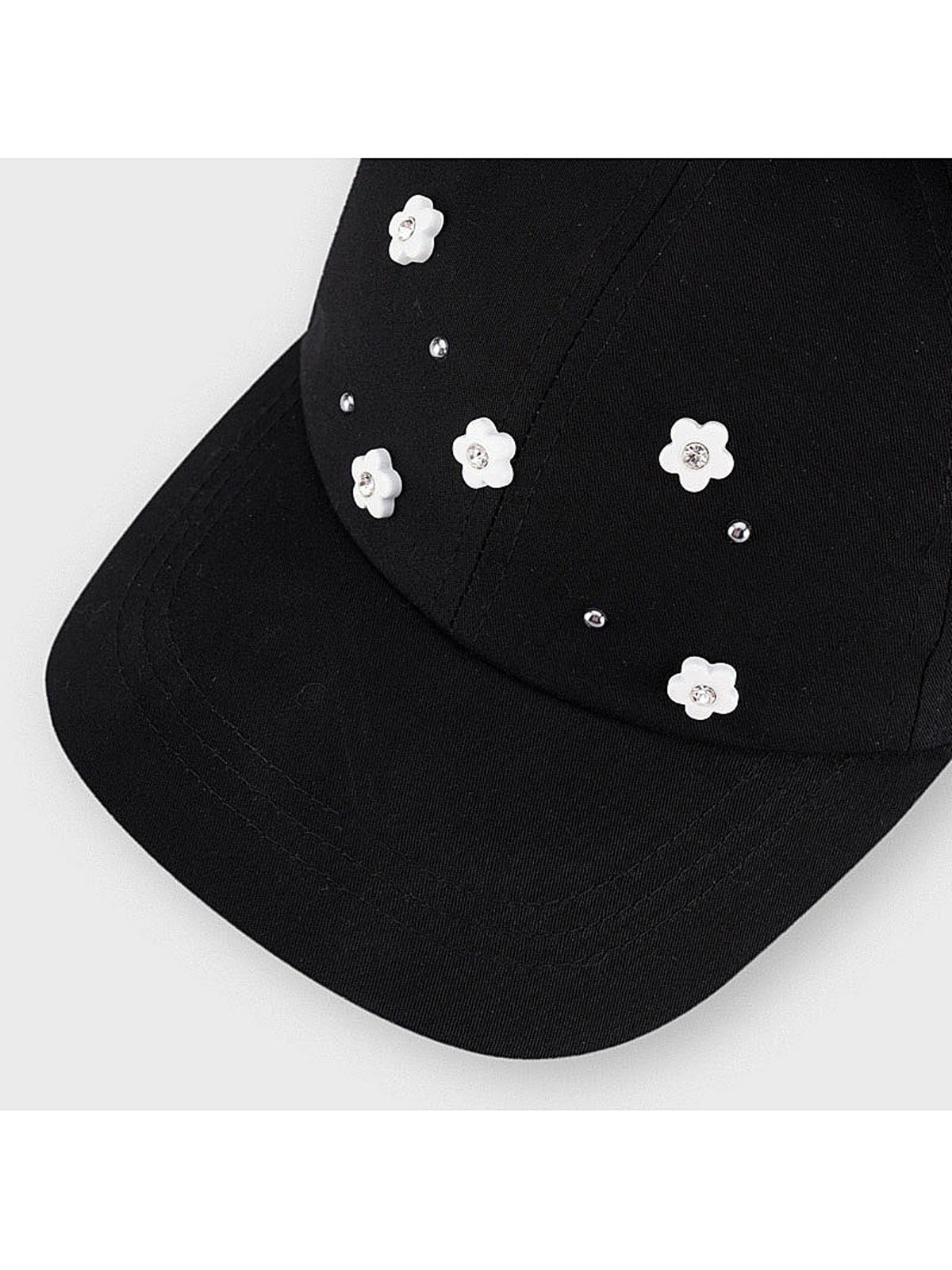 Chapéu flor aplicação Preto      (Preto)  para Menina - Mayoral