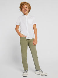 Calça 5b slim fit basica Aloe (Verde Tropa)  para Menino - Mayoral