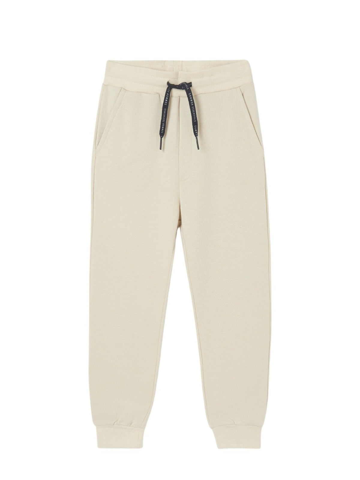 Calça felpa básica punhos Linho (Creme / Pérola)  para Menino - Mayoral