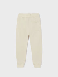 Calça felpa básica punhos Linho (Creme / Pérola)  para Menino - Mayoral