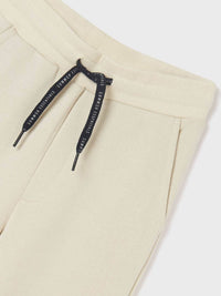 Calça felpa básica punhos Linho (Creme / Pérola)  para Menino - Mayoral