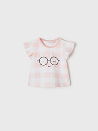 Pack 2 camisetas m/curta Pale blush (Rosa Bébé)  para Bebé Menina - Mayoral