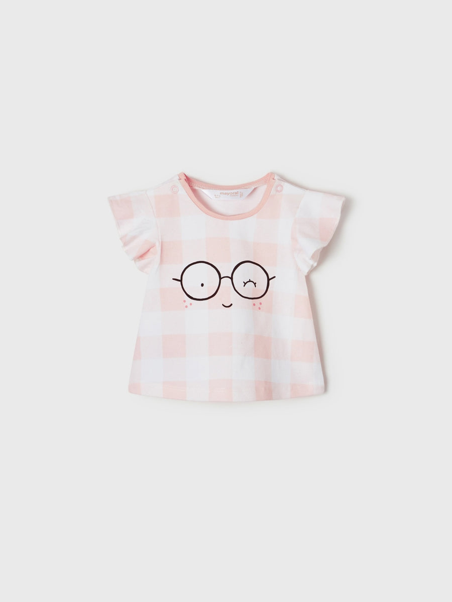 Pack 2 camisetas m/curta Pale blush (Rosa Bébé)  para Bebé Menina - Mayoral