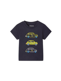 T-shirt "car" Marinho (Marinho)  para Bebé Menino - Mayoral